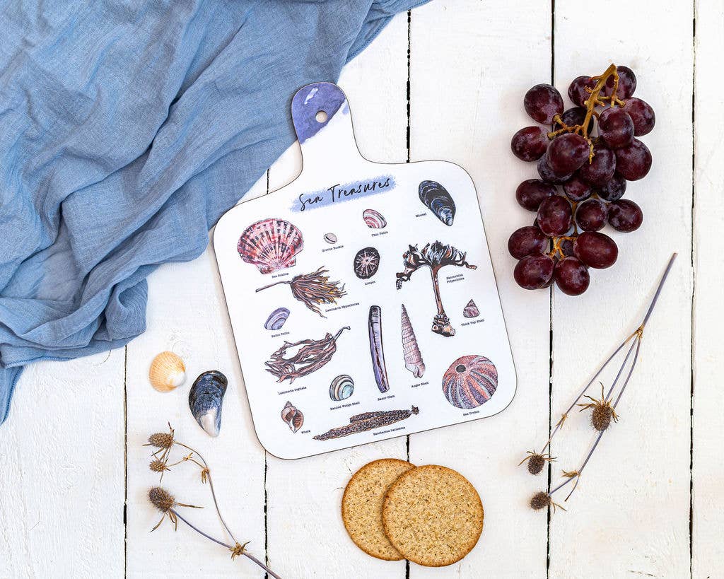 Sarah Leask Studio - Wholesale Cutting Board - Sea Treasures Mini Chopping Board 3
