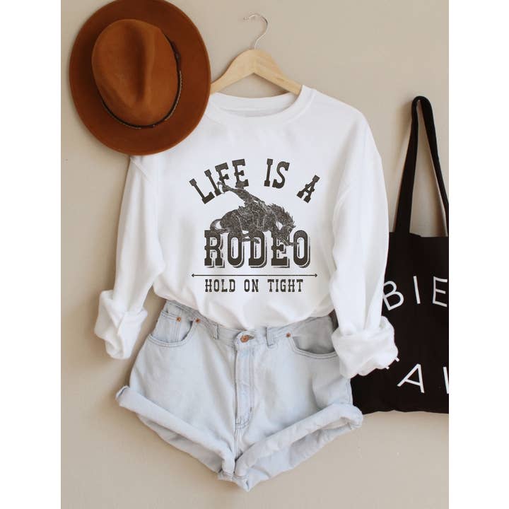 Rodeo Life Western Graphic Women's Heavy Blend Sweatshirt for wholesale by PINK NABI