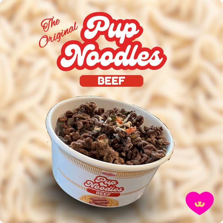 Owa Owa - Wholesale Pet Treats - Dog - Pup Noodles Beef- VIRAL cup noodles for dogs & cats