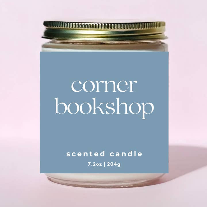 Coin Librairie Bougie Littéraire pour la vente par Free Ethos