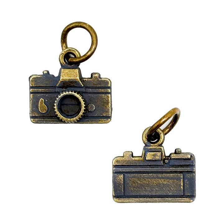 Camera Charm (available with bracelet or necklace) for wholesale by Gleeful Peacock