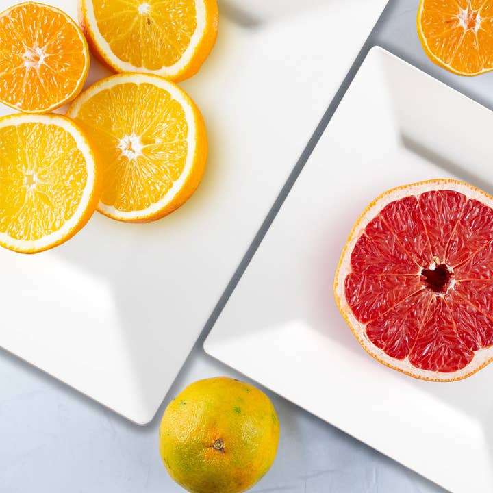 Smarty had a Party - Wholesale Dinner plate - White Square Plastic Plates Dinnerware Value Set - 20 Sets8