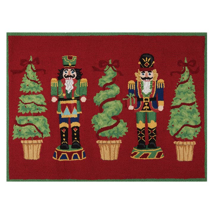 Peking Handicraft - Wholesale Area Rug - Nutcracker Topiary Hook Rug