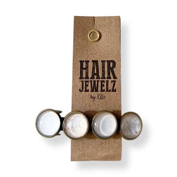 Original color clip “Taupe Garden” for wholesale by Hairjewelz by Elle