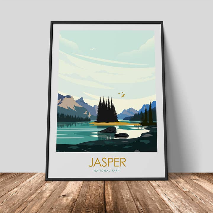 Jasper National Park Minimalistiskt tryck för wholesale av Studio Inception
