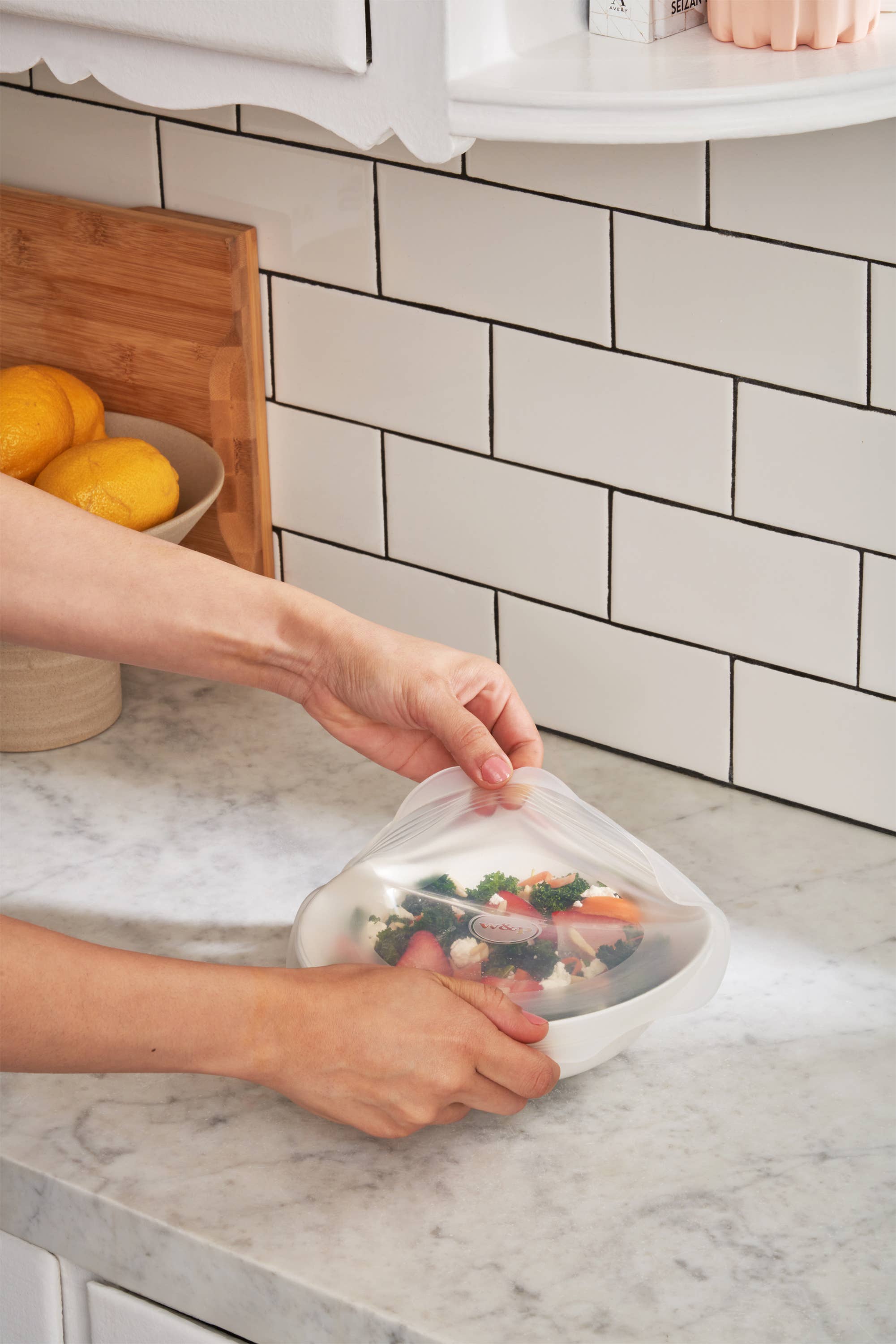 W&P - Wholesale Voedselopslagcontainer - Herbruikbare siliconen stretchdeksels - set van 6 verschillende maten8