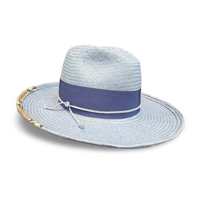 Cha Cha's House of Ill Repute - Wholesale Fedora - Women's - May - Boho Shantung Straw Fedora5
