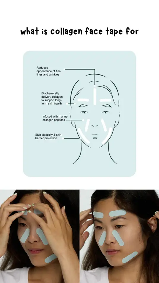 Mintier - Vente Masque pour le visage - Bande de Visage Lift & Hydrate au Collagène5