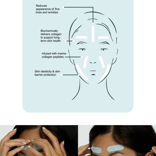 Mintier - Vente Masque pour le visage - Bande de Visage Lift & Hydrate au Collagène5