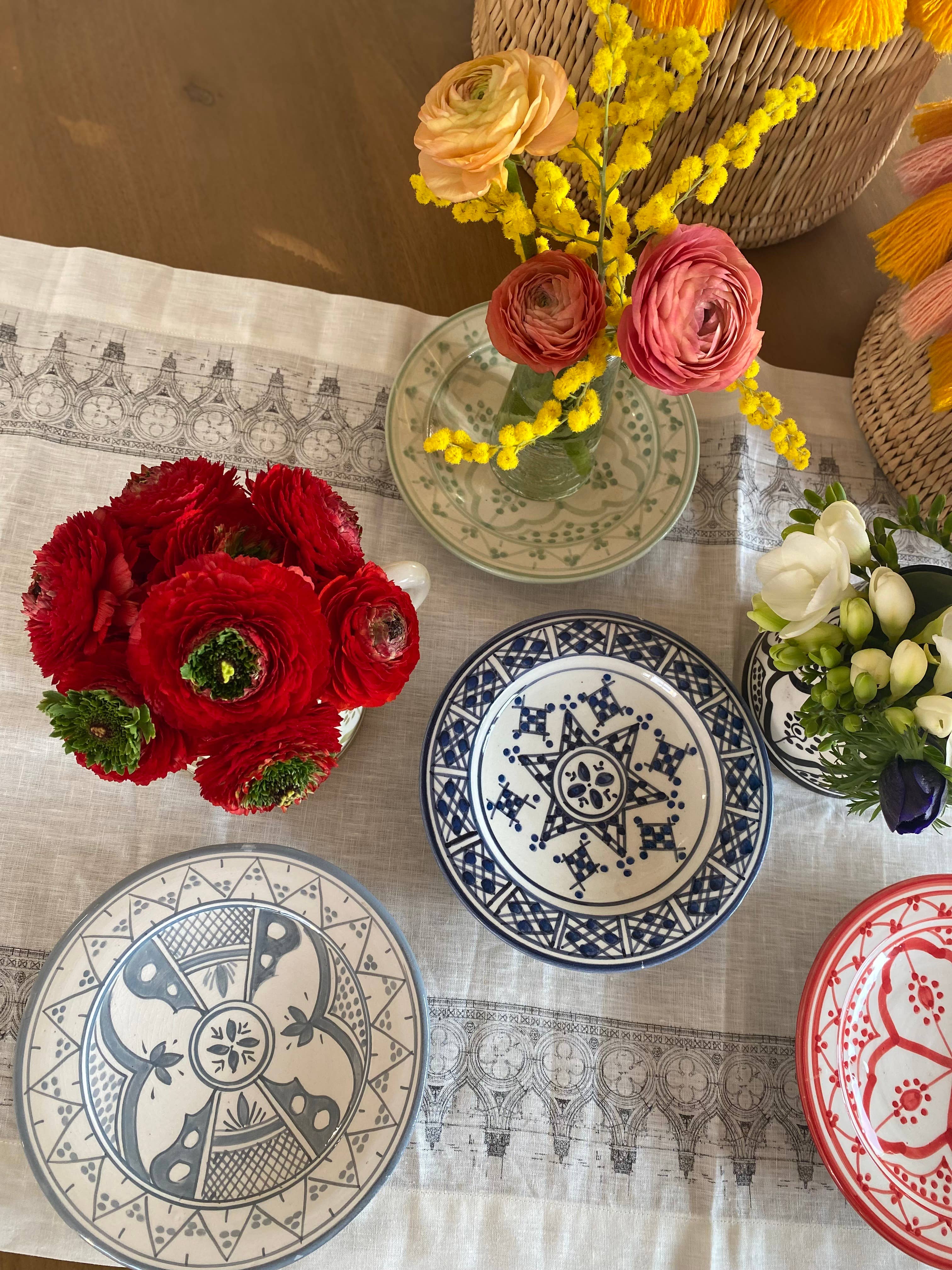 atelierBOEMIA - Wholesale Appetizer Serveware - Safi  Ceramic  Appetizer  Plates -  Set  of  4  Patterns12