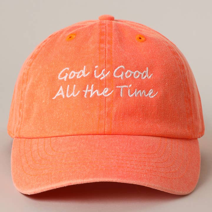 Fashion City - Wholesale Baseball Cap - Women's - God is Good All The Time Embroidery Baseball Cap4