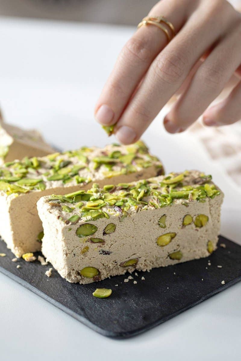Aladdin - Wholesale Cake - Servet | Fresh Tahini Halva with Pistachio - Sugar Free2