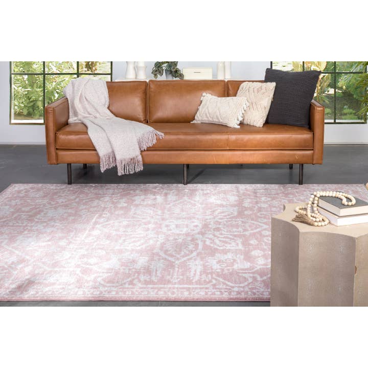 Well Woven – Großhandel Teppichvorleger – Disa Vintage Medallion Blush Weicher Teppich von Chill Rugs8