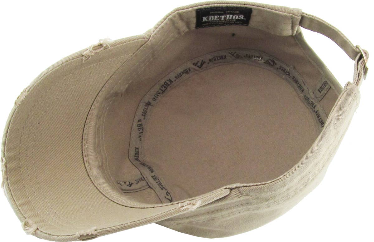 KBETHOS – wholesale Baseball cap – Men's – Distressed Army Cap (Adjustable)31