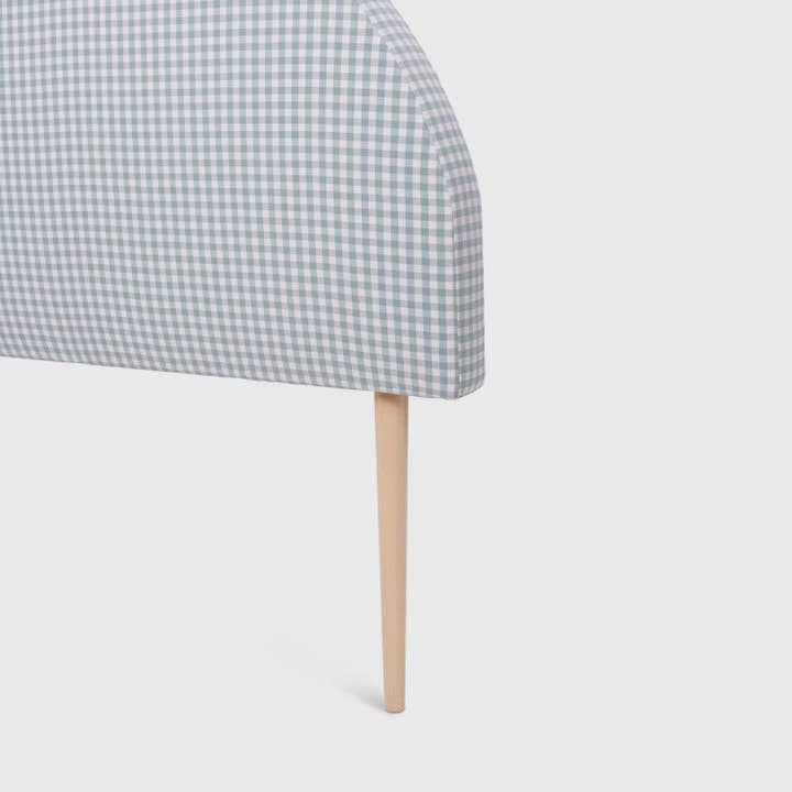 Really Nice Things - Wholesale Headboard - Children's turquoise gingham upholstered headboard3