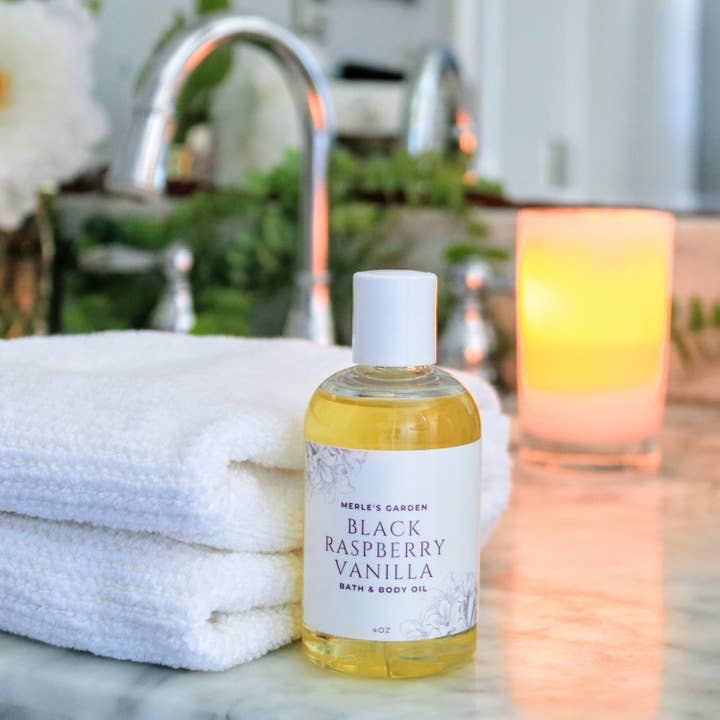 Merle's Garden - Wholesale Bath/Body Oil - Black Raspberry Vanilla Body Oil