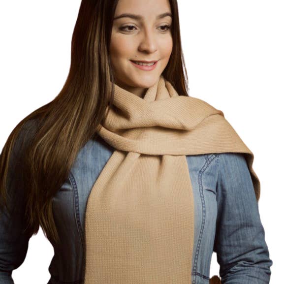 Evelyn Brooks – wholesale Scarf – Women's – Soft PERUVIAN BABY ALPACA REVERSIBLE Chakana Style Scarves1