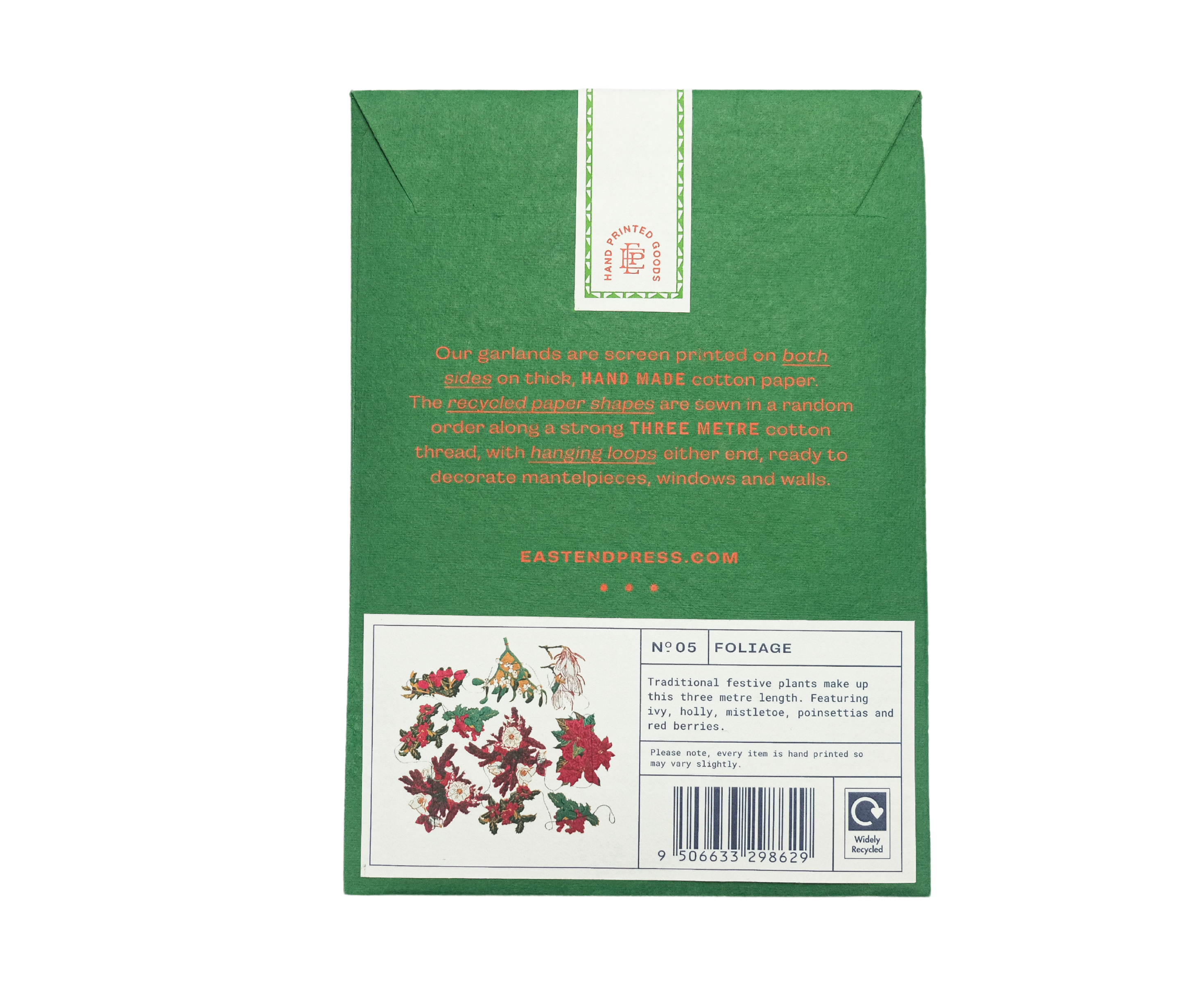 East End Press - Wholesale Bunting/Garland - Foliage Sewn Garland9