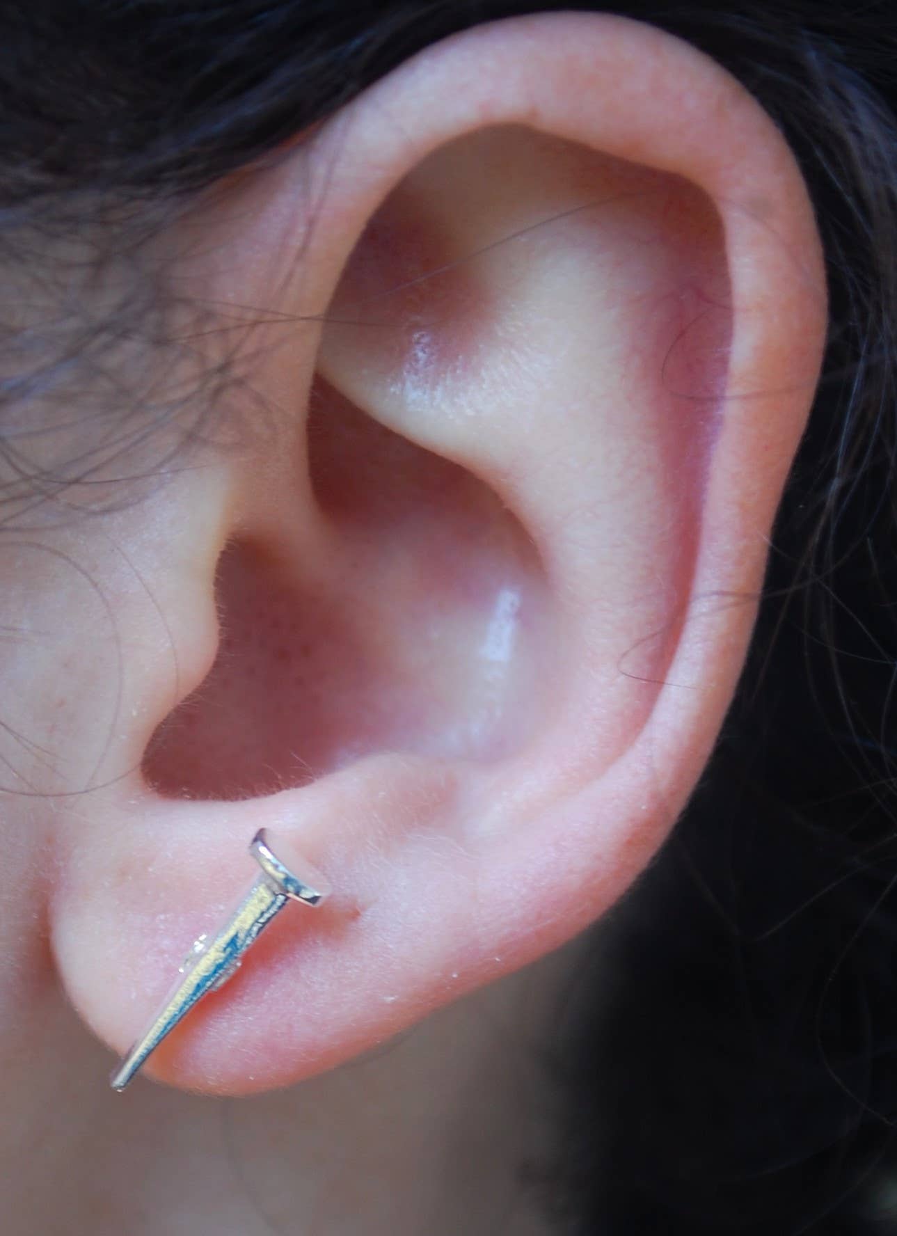 Wholesale Hardware Nail Stud Earrings - silver for your