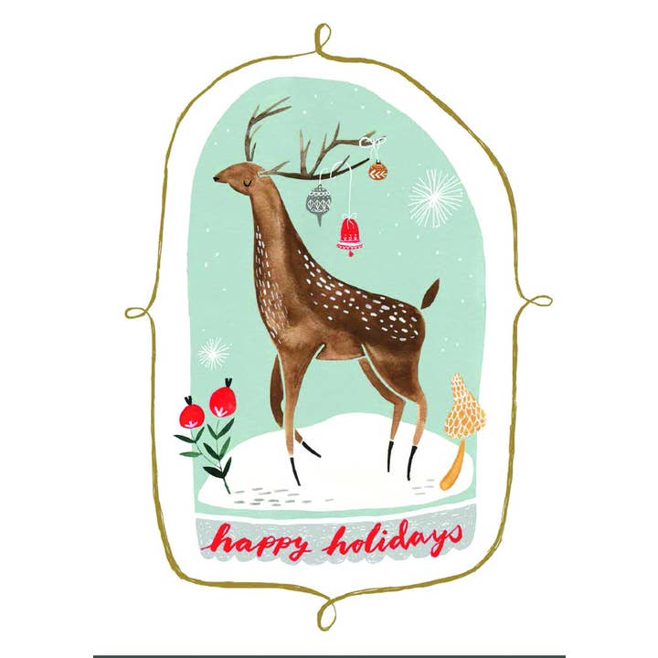 NCXB01 Boule à neige en forme de cerf pour la vente par Nelson Line