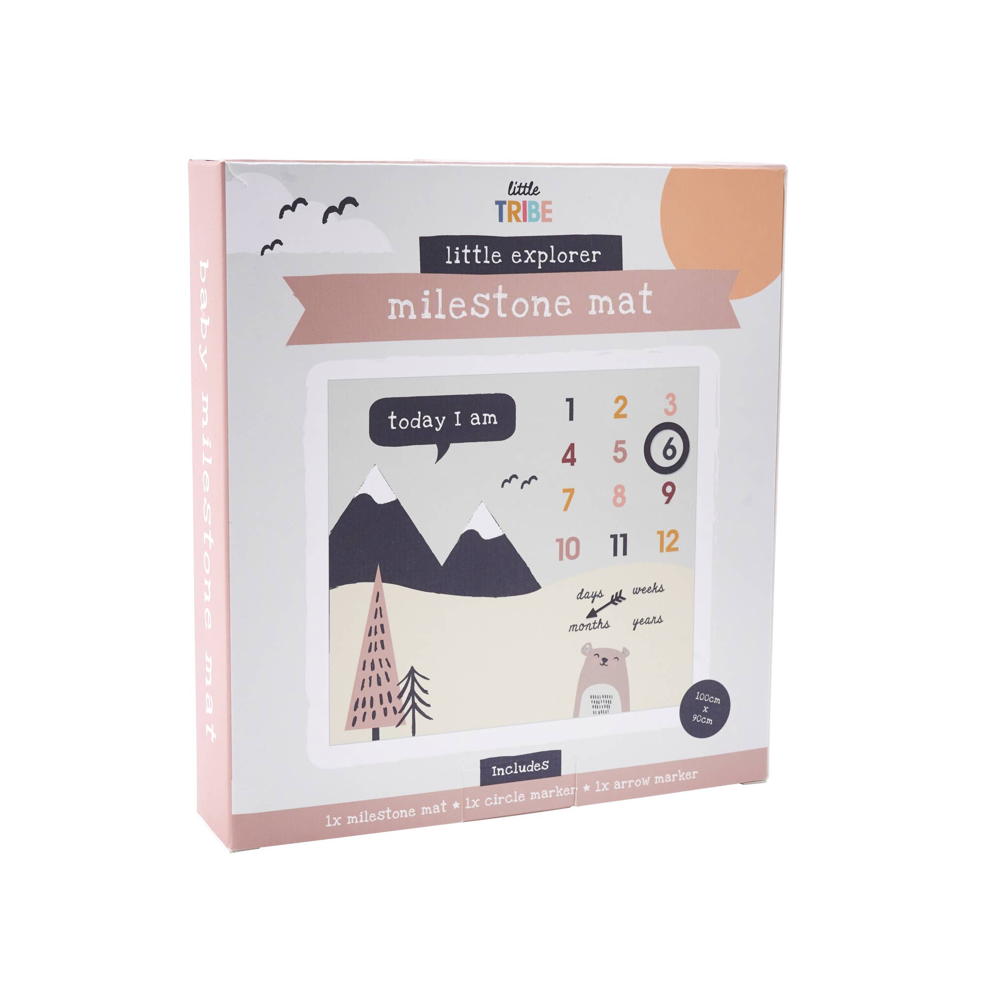 CGB Giftware – wholesale Milestone art/keepsake – Child & baby – Little Tribe Forest Milestone Mat1