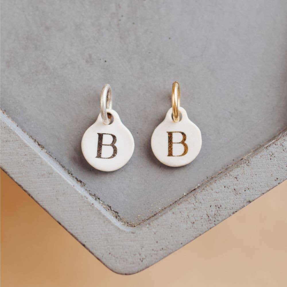 Bel Kai - Wholesale Individual Charm/Pendant - Ceramic Initial Charm1