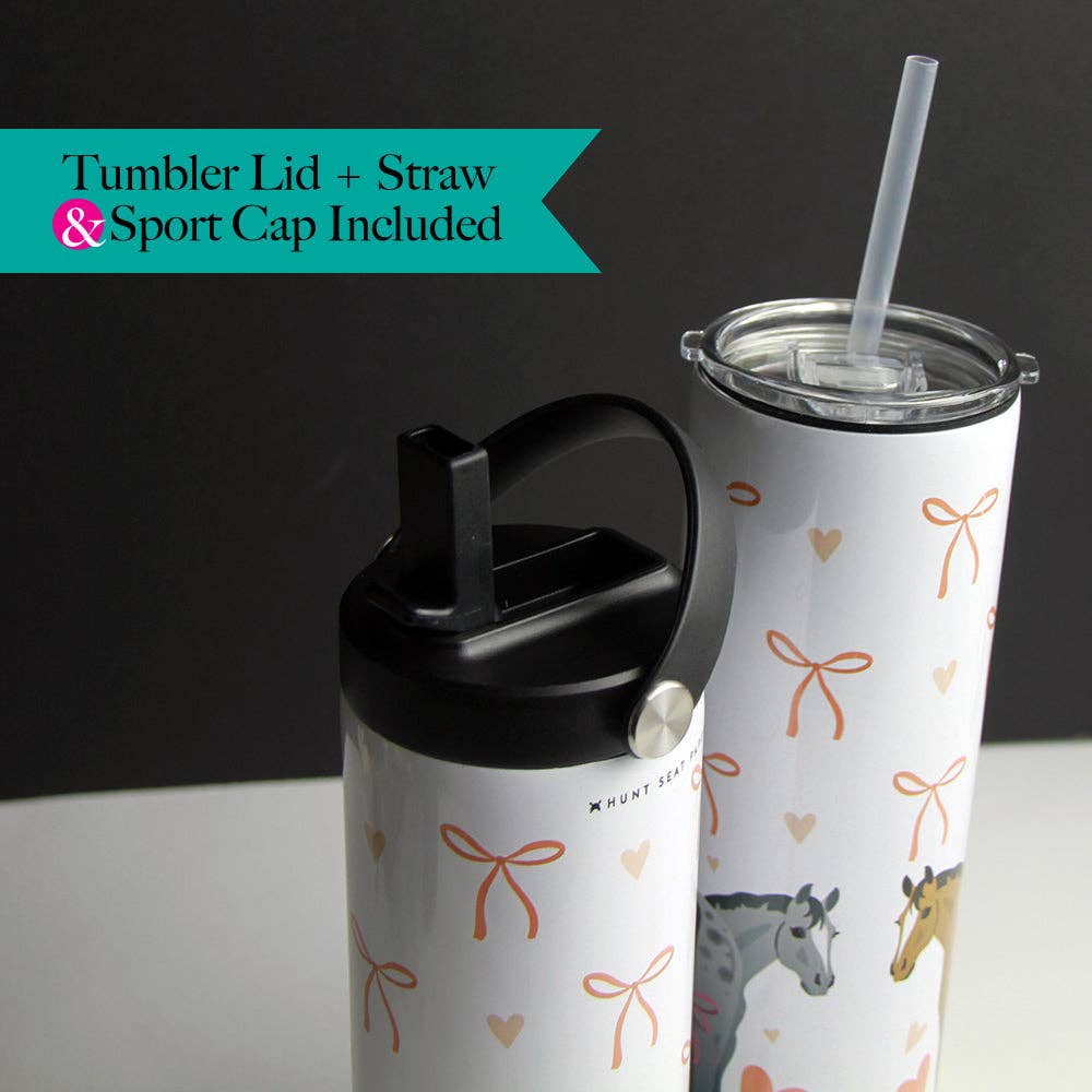 Hunt Seat Paper Co. - Wholesale Water Bottle - Croquette Butts Stainless Steel Water Bottle2