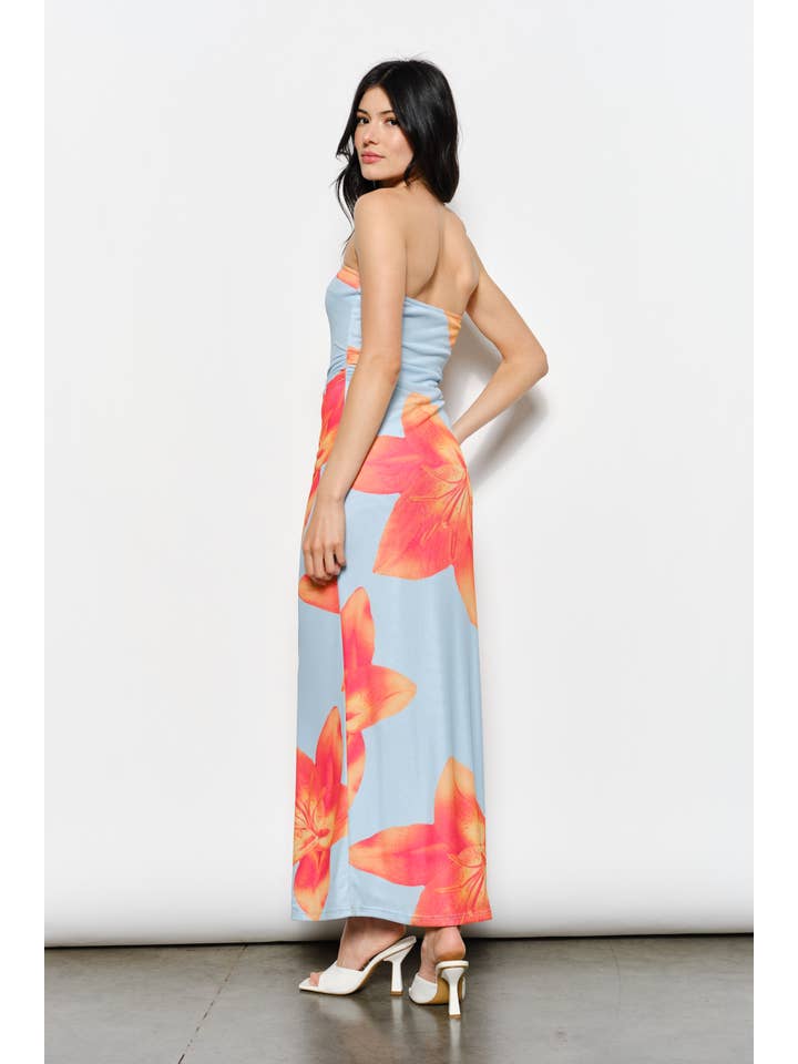 Pretty Garbage - Wholesale Dress - Women's - EVELYN EXCLUSIVE FLORAL PRINT DRESS