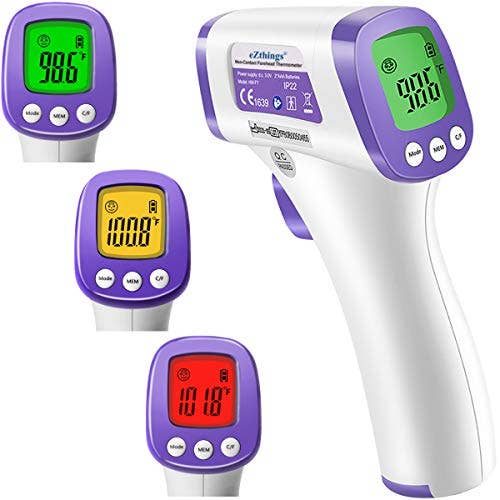 Reed - Wholesale Thermometer - eZthings Heavy Duty LCD Display Non-Contact Infrared Forehead Thermometer for Medical Offices, Hospitals (White, Heavy Duty)5