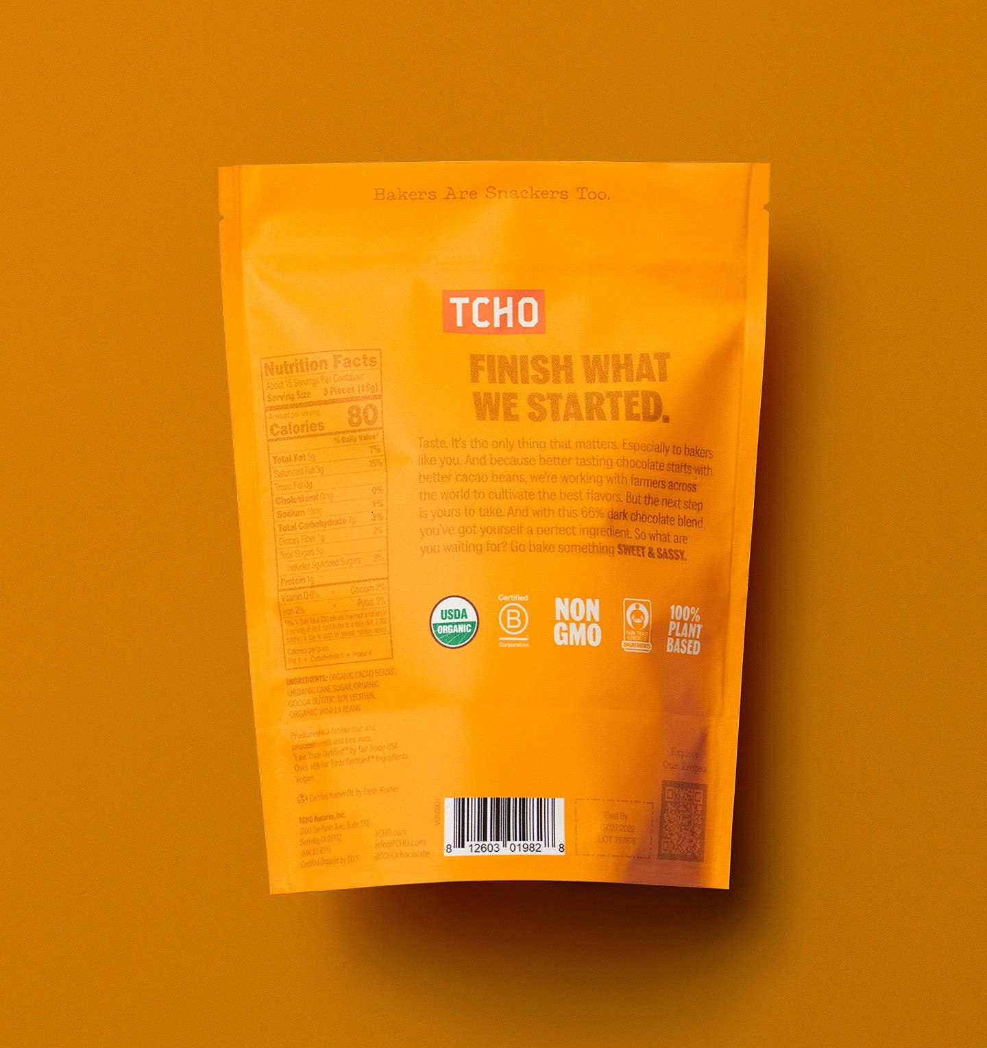 TCHO - Wholesale Baking Chocolate - Sweet & Sassy 66%. Bittersweet Baking Chocolate3