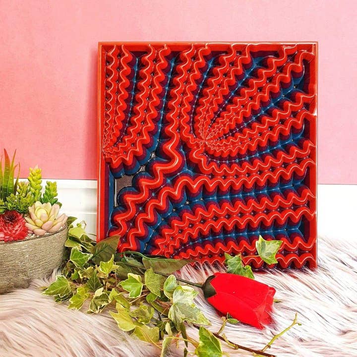 Décoration murale en bois coloré Aphrodite pour la vente par Wood Art Shop