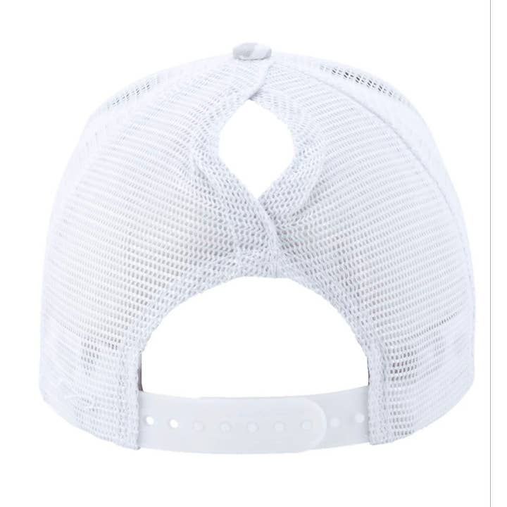 Small Town Clothing Company - Wholesale Ponytail Cap - Women's - Vikings White Leopard Ponytail Hat6