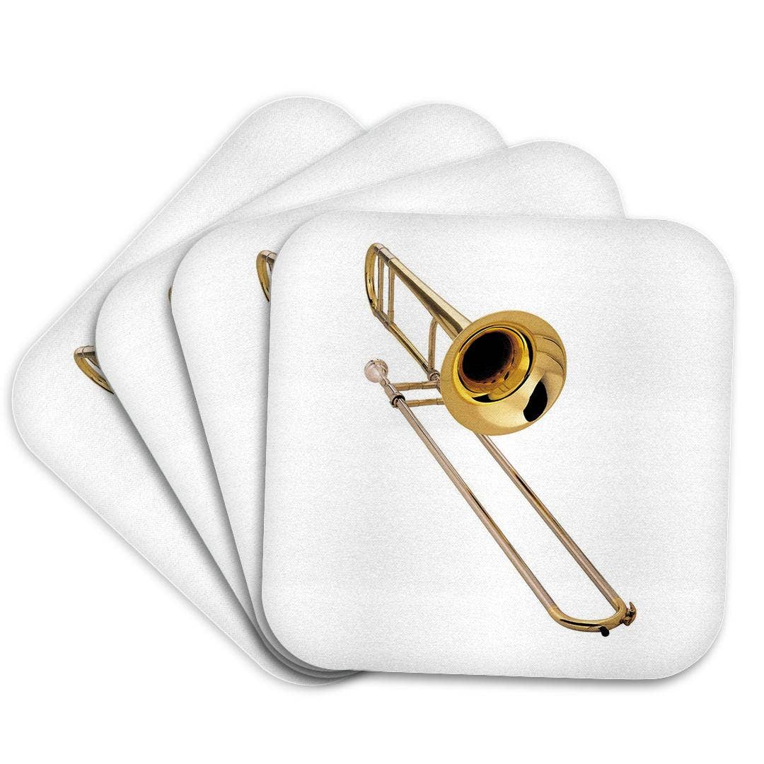 3dRose - Wholesale Coasters - 3dRose, Trombone, Coaster7