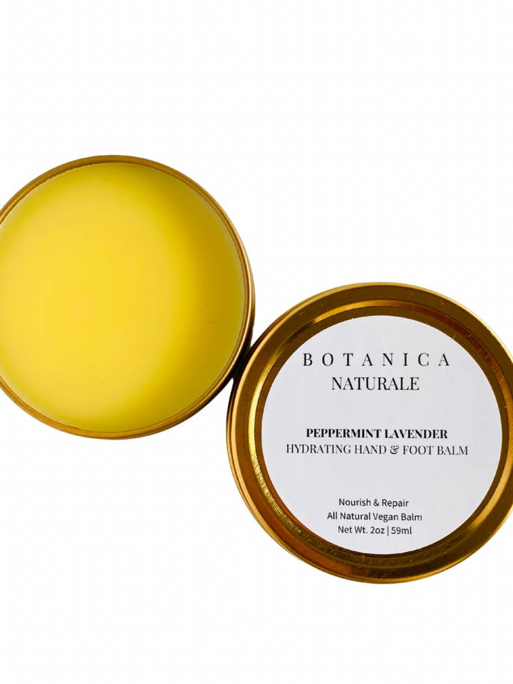 Hydrating Hand and Foot Balm - Peppermint Lavender for wholesale by Botanica Naturale