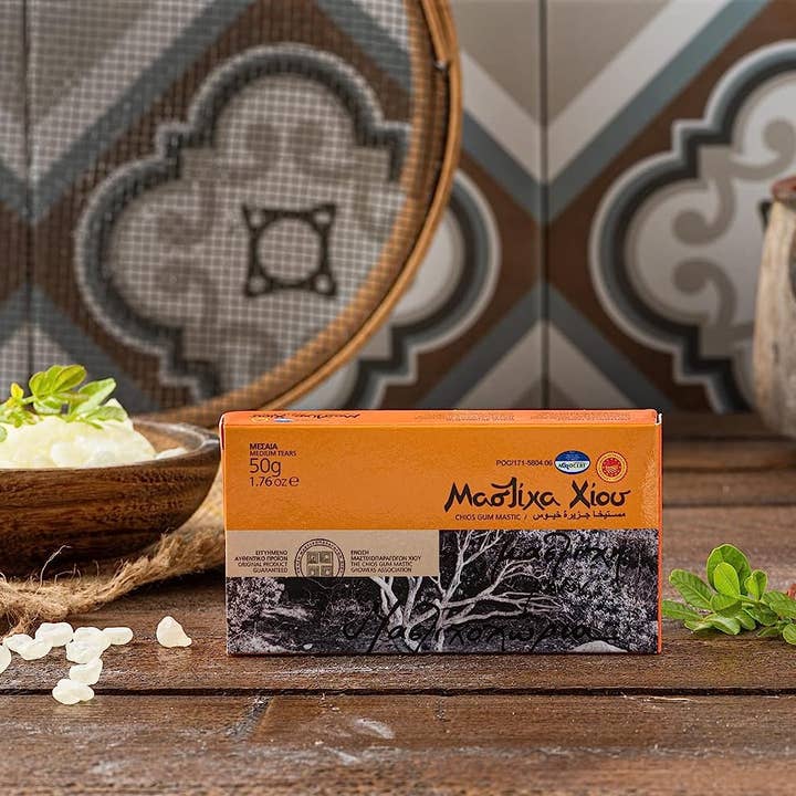 Hestia Foods - Wholesale Chewing Gum - Chios Mastiha / Mastic Gum 1.76 oz / 50 g Medium Tears
