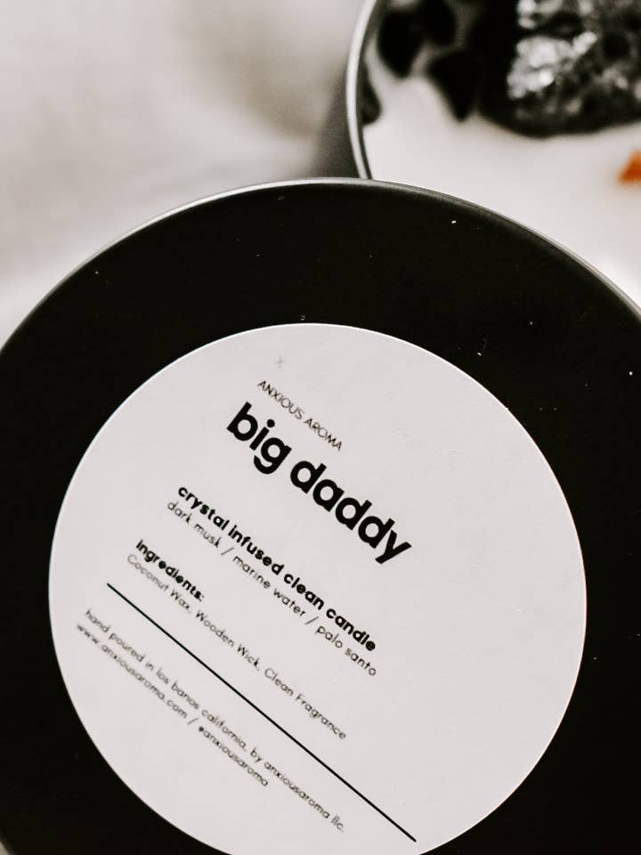 Big Daddy Mini Crystal Candle for wholesale by Anxious Aroma