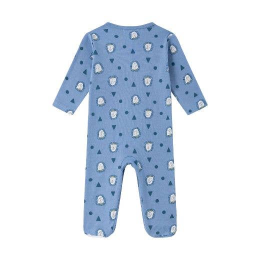 BLAUW King Of Leon jongenspyjama met voetjes voor groothandel op Faire4