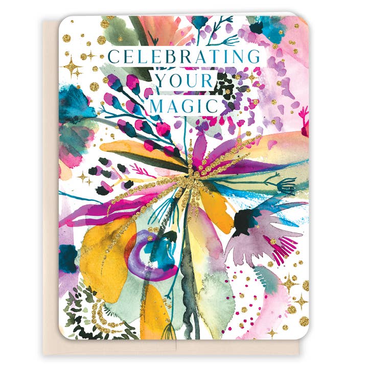 Celebrating Your Magic for wholesale by Paper Loop | Hand-Painted Greeting Cards