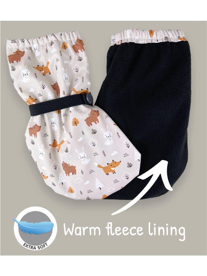HECKBO – wholesale Regnstövlar - Barn – Baby tossor regntossor skogsdjur - med fleecefoder
