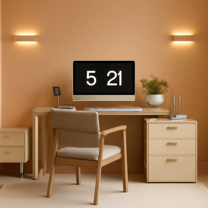 L Shaped Corner Desk Walnut With Large Workspace And Drawers for wholesale on Faire