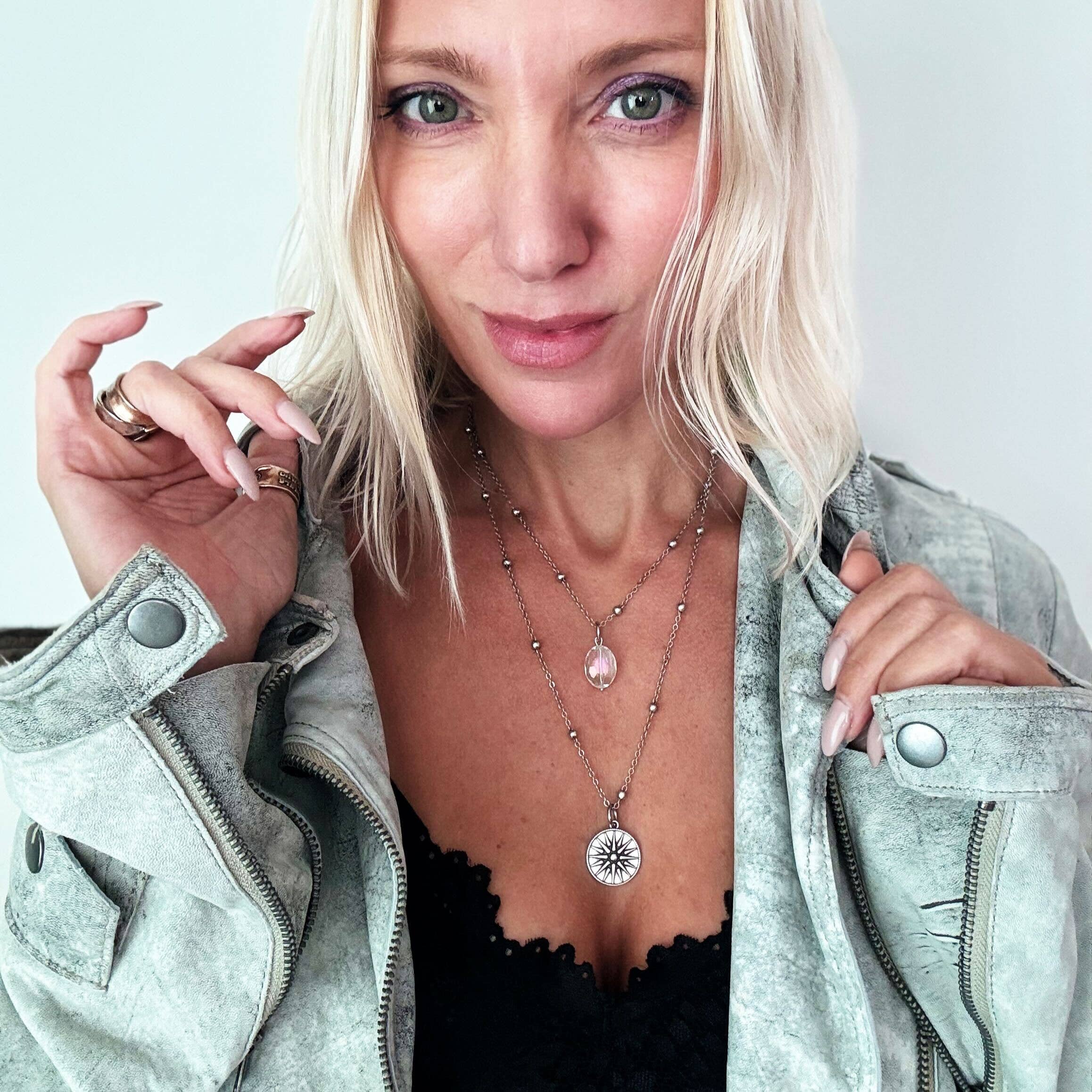 Katia Designs - Wholesale Pendant/Charm Necklace - "This Too Shall Pass" Star Dainty Necklace3