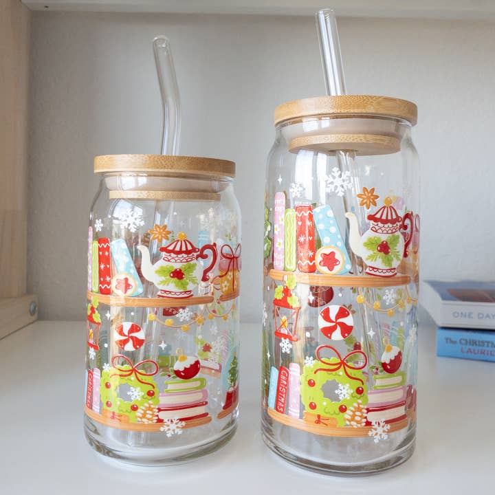 Be Bold Stay Bold – wholesale Drinking glass/cup – Bookish Holiday Glass Cup 4