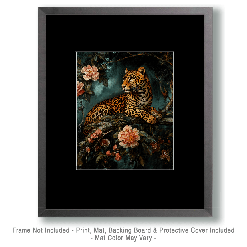 Mowbi - Wholesale Art Print - Vintage Jaguar - Animal Still Life Wall Art Prints – 8″x10″ Artwork for 11″x14″ Frame1