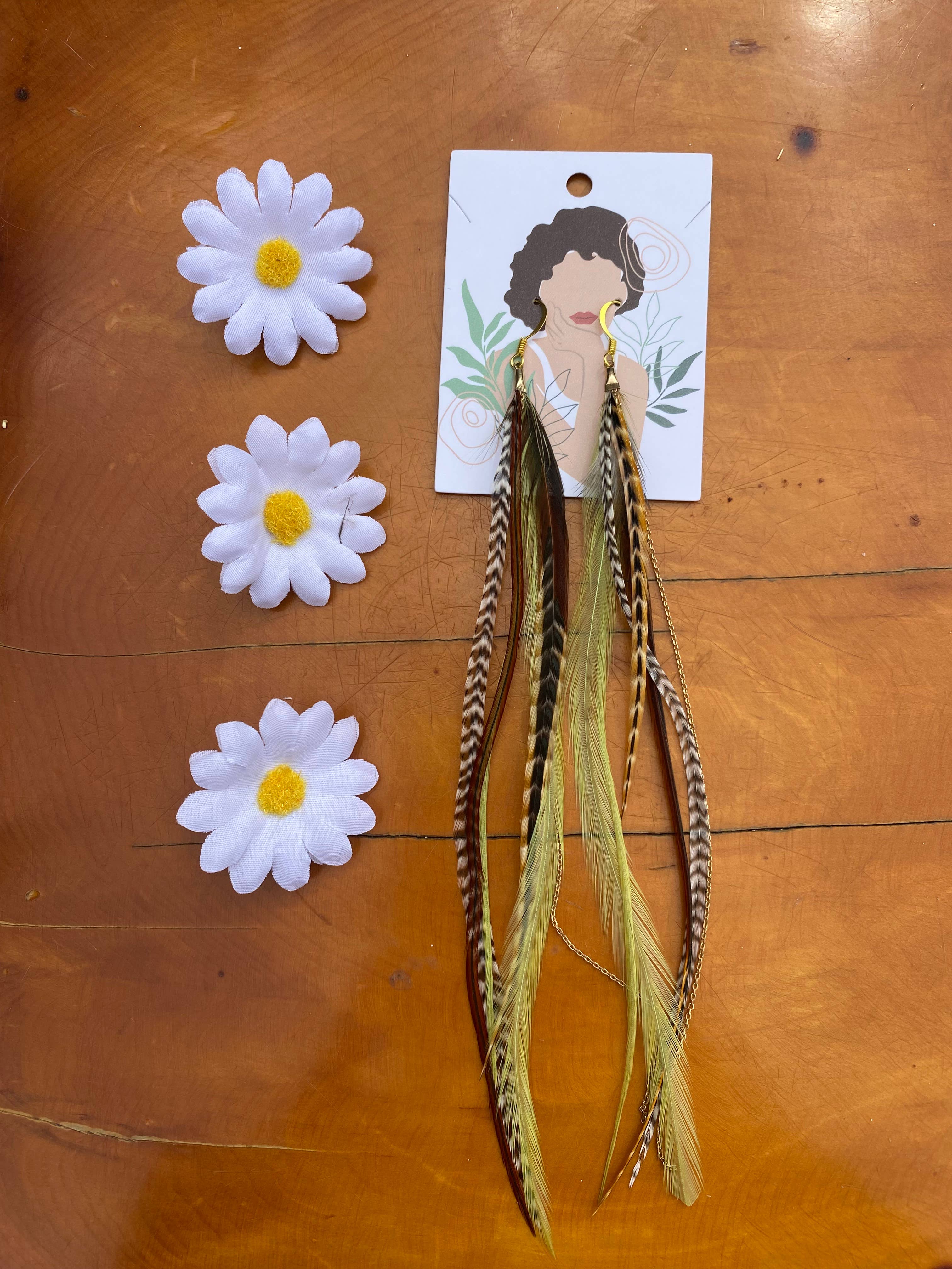 Sea Gypsy Designs - Vendita all'ingrosso Orecchini pendenti - Orecchini Piuma Spirito Libero5