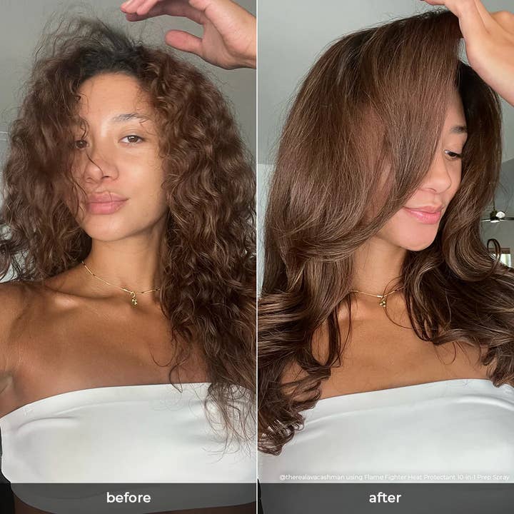 INH Hair - Wholesale Heat/Thermal Hair Protector - Flame Fighter Heat Protectant | 10-in-1 Hair Prep Spray8