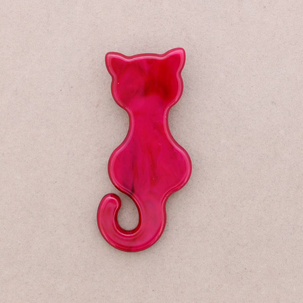 Sonata – wholesale Snap jewellery – Resin Cat Brooch6