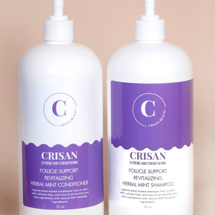 NEW: Follicle Support Herbal Shampoo, Conditioner, and Leave-In Conditioner for wholesale by CRISAN Beauty