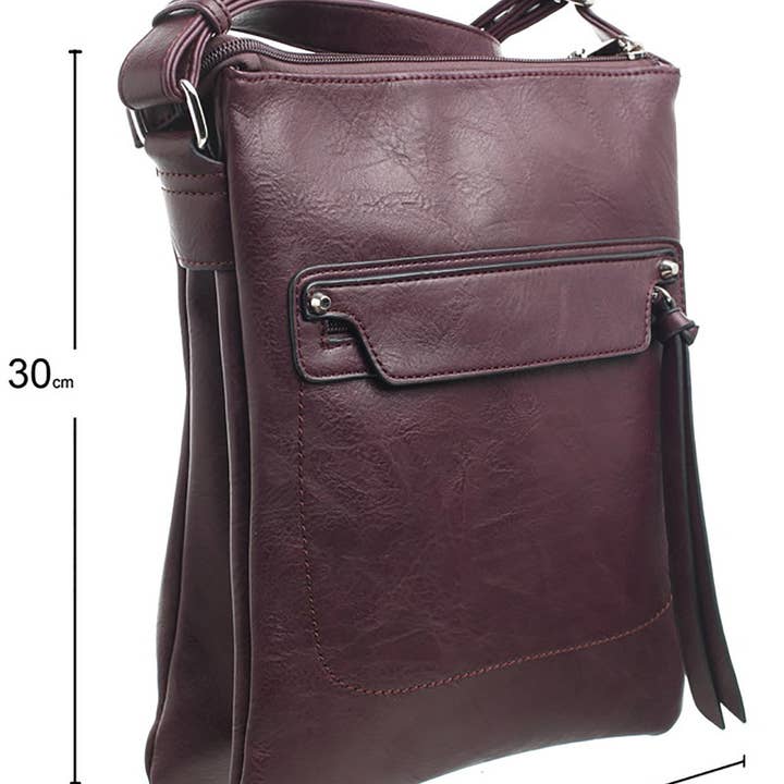 Bessie London - Vente Sac à bandoulière – femme - SAC À BANDOULIÈRE ZIPPÉ CLASSIQUE9