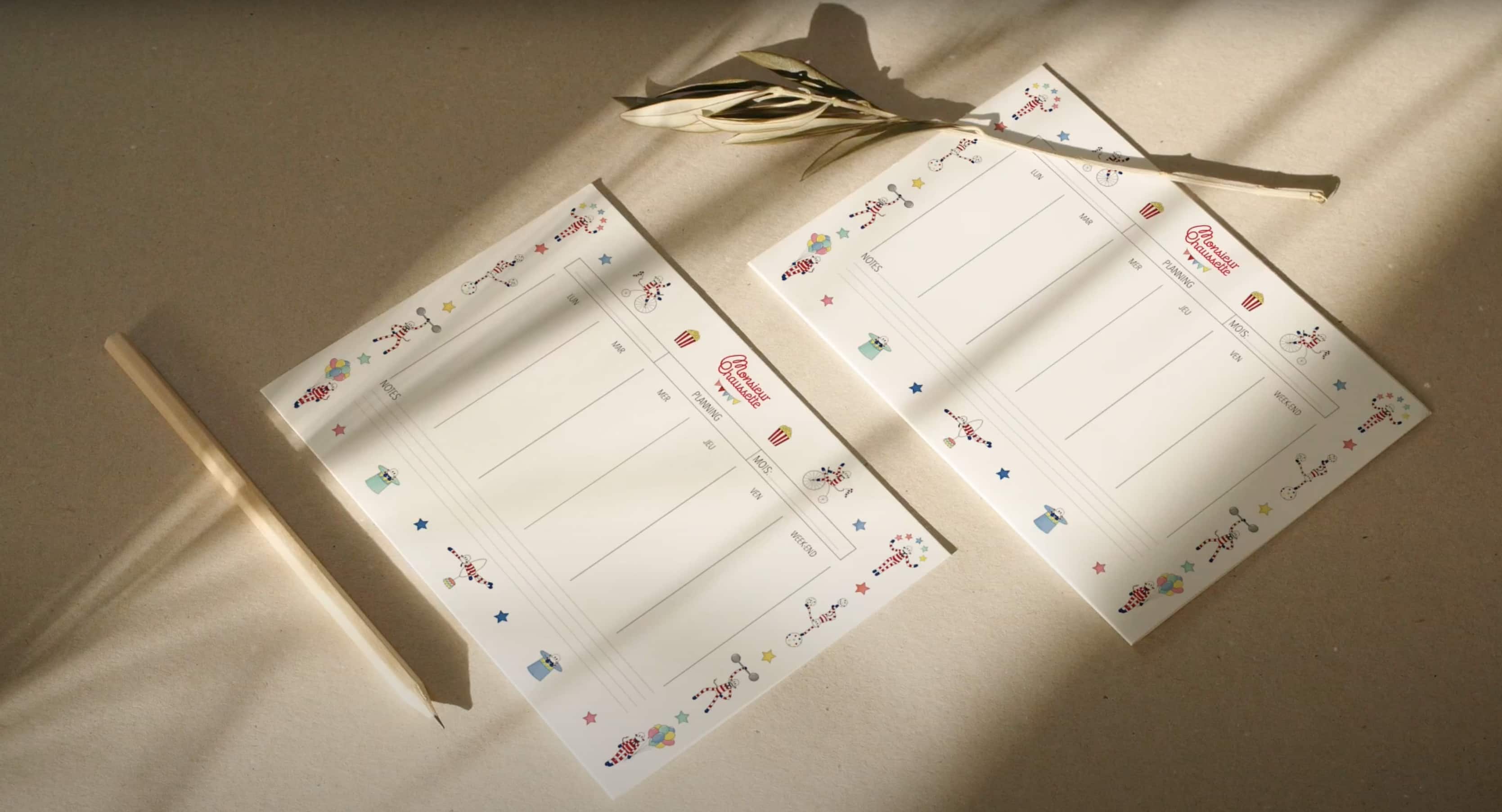 Monsieur Chaussette - Wholesale Planner - Weekly1