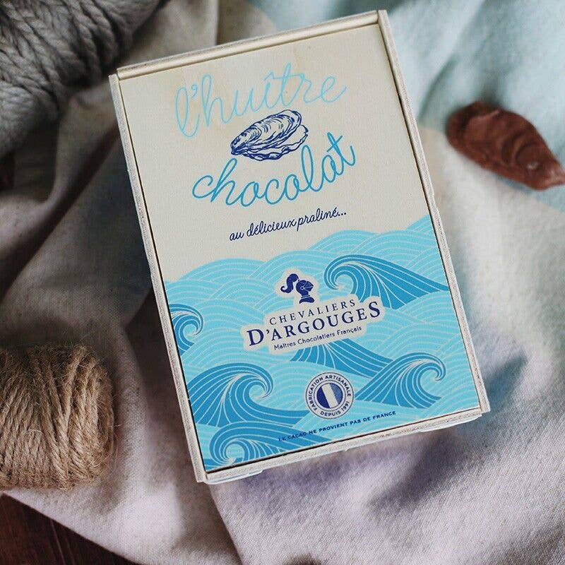 Chevaliers d'Argouges - Vendita all'ingrosso Confezioni di cioccolatini - OSTRICHE ALLA BOURRICHE PRALINE - CIOCCOLATO AL LATTE2